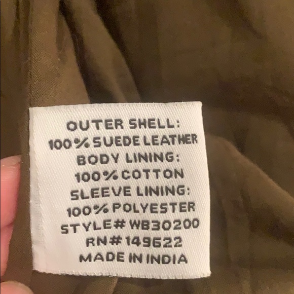 NWT Walter Baker Genuine Suede Asymmetrical Jacket in Army Green / Olive - Picture 4 of 4